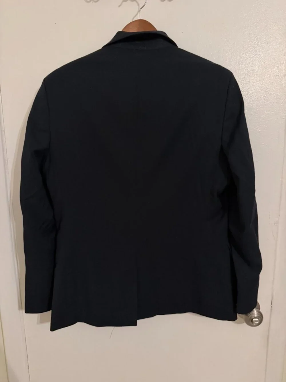 Calvin Klein Mens Navy Blue Blazer Suit Jacket Two Button